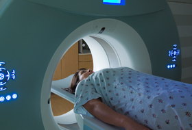 Patient undergoing MRI